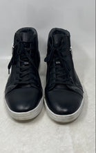 Load image into Gallery viewer, Calvin Klein Mens Berke Black Leather Zipper Lace-Up Sneakers Shoes Size 13
