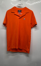 Load image into Gallery viewer, Psycho Bunny Mens Orange Short Sleeve Collared Regular Fit Polo Shirt Size 4
