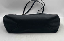 Load image into Gallery viewer, Authentic Tory Burch Womens Emerson Black Leather Zip Top Tote Handbag Damaged

