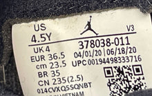 Load image into Gallery viewer, Nike Unisex Kids Air Jordan 11 378038-011 Black Basketball Shoes Size 4.5Y
