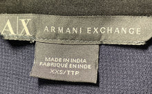 Load image into Gallery viewer, Armani Exchange Womens Blue Long Sleeve High Low Hem Blouse Top Size XXS
