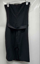 Load image into Gallery viewer, Sacada Womens Black Strapless Tie Waist Back Zip Mini Dress Size 40

