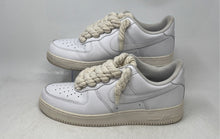 Load image into Gallery viewer, Nike Mens Air Force 1 White Leather Round Toe Lace-Up Sneaker Shoes Size 11
