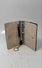 Load image into Gallery viewer, Juicy Couture Womens Black Gray Signature Print Inner Pocket Bifold Wallet
