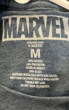 Load image into Gallery viewer, Marvel Mens Blue Crew Neck Short Sleeve Pullover T-Shirt Size Medium
