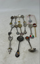 Load image into Gallery viewer, Assorted Mixed Enamel Designs Collector Souvenir Spoons Lot Of 14 Pieces
