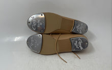 Load image into Gallery viewer, Capezio Womens Tele Tone Brown Faux Leather Round Toe Lace-Up Tap Shoes Size 8M
