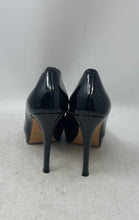 Load image into Gallery viewer, Cole Haan Womens Black Leather Slip-On Peep Toe Stiletto Pump Heels Size 8.5B
