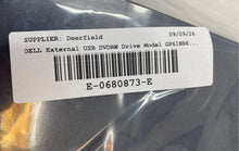 Load image into Gallery viewer, Dell Model GP61NB60 Black External USB Slim DVD-RW Drive Untested
