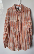 Load image into Gallery viewer, Banana Republic Mens Multicolor Striped Long Sleeve Collared Dress Shirt Size XL
