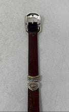 Load image into Gallery viewer, Unbranded Mens Silver Black Brown Croc Embossed Leather Reversible Belt Size 32
