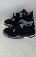 Load image into Gallery viewer, Nike Kids Air Jordan 4 Retro 408452-060 Black Lace-Up Sneakers Shoes Size 6.5Y
