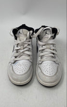 Load image into Gallery viewer, Nike Boys Air Jordan 1 Mid Gray White Lace-Up Mid Top Sneaker Shoes Size 13C
