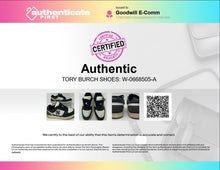 Load image into Gallery viewer, Authentic Tory Burch Womens Black White Sneakers Shoes Size 7 Worn/Stained
