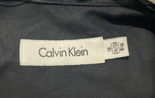 Load image into Gallery viewer, Calvin Klein Mens Black Long Sleeve Collared Button Front Dress Shirt 18 34/35
