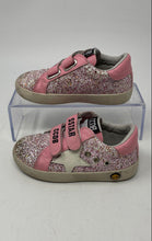 Load image into Gallery viewer, CCDB Star Unisex Kids Pink Glitter Low Top Hook And Loop Sneaker Shoes Size 27
