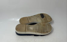Load image into Gallery viewer, Italian Shoemakers Womens Blue Open Toe Wedge Heel Slip-On Slide Sandals Size 6
