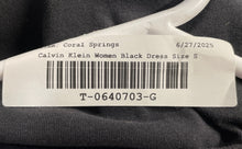 Load image into Gallery viewer, Calvin Klein Womens Black Short Sleeve Crew Neck Pullover T-Shirt Dress Size S
