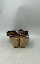 Load image into Gallery viewer, Tommy Bahama Womens Sakura Dark Blue Slip-On High Wedge Espadrille Heels Size 8M
