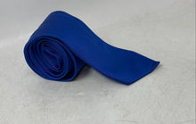 Load image into Gallery viewer, Zenxus Mens Dark Blue Keeper Loop Adjustable Pointed Tie
