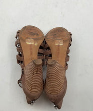 Load image into Gallery viewer, Vince Camuto Womens Elanso Brown Open Toe Caged Strappy Sandals Size 7M
