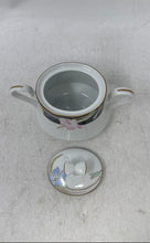 Load image into Gallery viewer, Mikasa Charisma Black L9050 Multicolor Floral Two Handles Sugar Bowl
