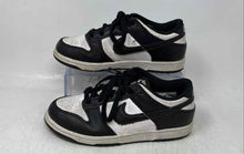 Load image into Gallery viewer, Nike Boys Dunk Low Panda Black White Leather Lace-Up Sneaker Shoes Size 3Y
