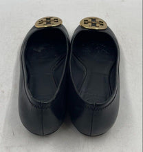 Load image into Gallery viewer, Authentic Tory Burch Womens Reva Black Leather Round Toe Ballet Flats Size 6.5M
