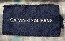 Load image into Gallery viewer, Calvin Klein Mens Gray Plaid Short Sleeve Collared Button-Up Shirt No Size
