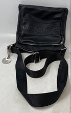 Load image into Gallery viewer, Steve Madden Womens Black Leather Charm Adjustable Strap Crossbody Handbag
