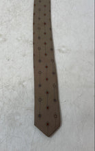 Load image into Gallery viewer, Paco Rabanne Mens Brown Printed Adjustable Keeper Loop Formal Pointed Tie
