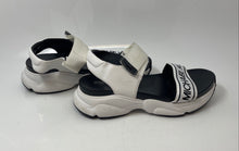 Load image into Gallery viewer, Michael Kors Womens Rooney White Black Open Toe Sports Sandals Size 9.5
