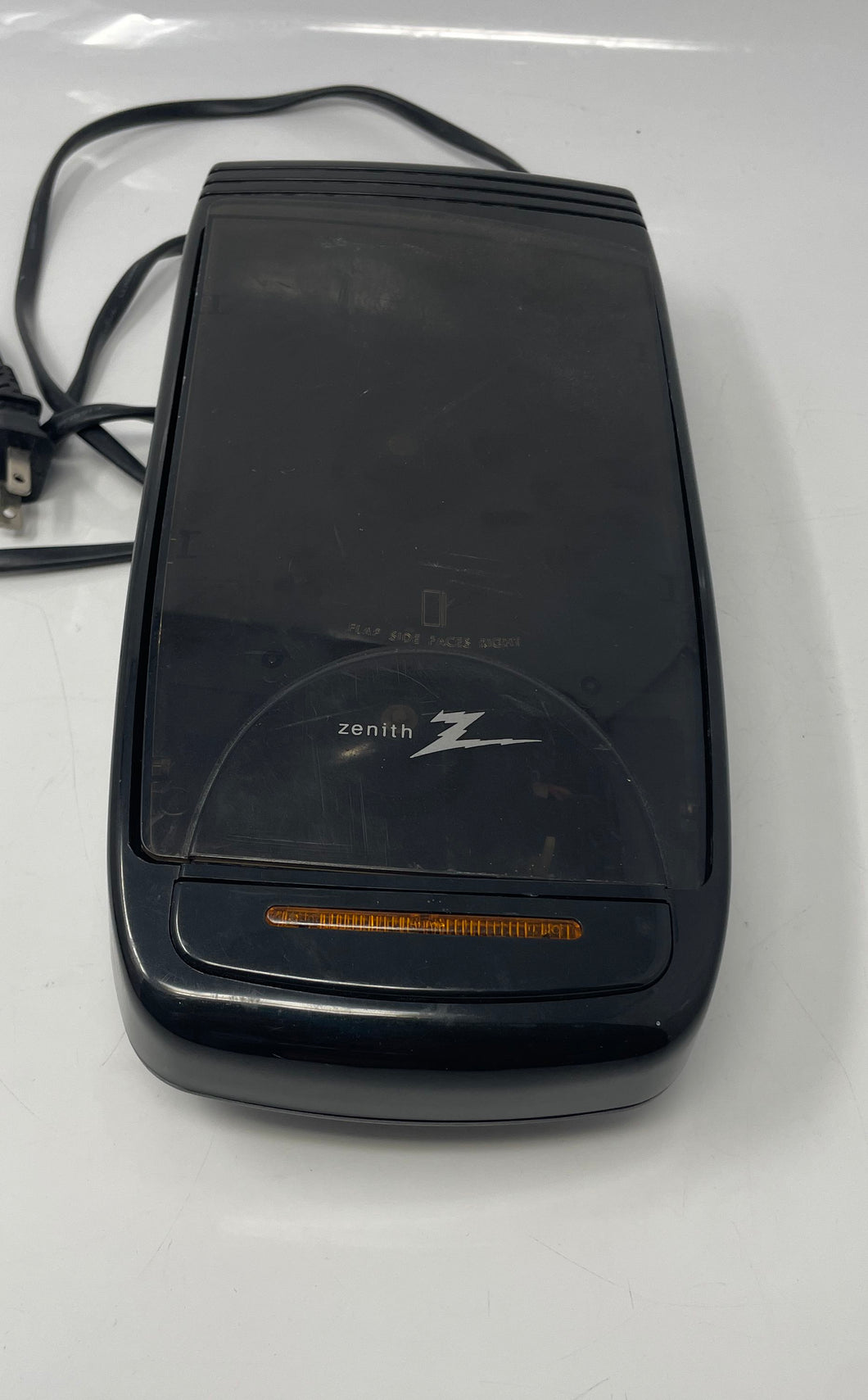 Zenith 80K5 Black Electronic Desktop Video Cassette VHS Rewinder Not Tested