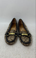 Load image into Gallery viewer, Coach Womens Felisha Brown Signature Print Slip-On Flat Loafer Shoes Size 7.5
