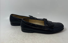 Load image into Gallery viewer, Cole Haan Mens Pinch Tassel Black Leather Slip-On Loafer Dress Shoes Size 9.5
