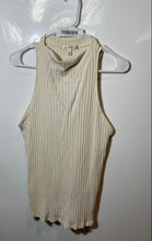 Load image into Gallery viewer, Banana Republic Womens Off-White Sleeveless Cowl Neck Ribbed Tank Top Size L
