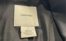 Load image into Gallery viewer, Calvin Klein Womens Black Long Sleeve Classic Fit One-Button Blazer Size 6
