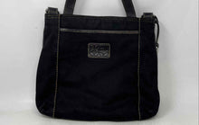 Load image into Gallery viewer, Fossil Womens Black Leather Inner Zip Pocket Adjustable Strap Crossbody Handbag
