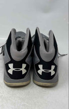 Load image into Gallery viewer, Under Armour Mens Lockdown Gray Black Leather Lace-Up Basketball Shoes Size 14
