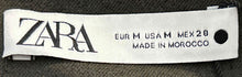 Load image into Gallery viewer, Zara Womens Green Long Sleeve Square Neck Regular Fit Blouse Top Size M With Tag
