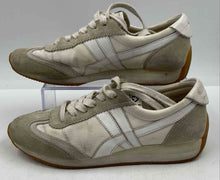 Load image into Gallery viewer, Authentic Tory Burch Womens Hank Cream White Lace-Up Sneaker Shoes Size 7.5M
