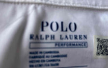 Load image into Gallery viewer, Polo Ralph Lauren Mens White Short Sleeve Collared Performance Polo Shirt Size M
