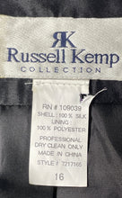 Load image into Gallery viewer, Russell Kemp Womens Black Floral Long Sleeve Hand Beaded Full-Zip Jacket Size 16
