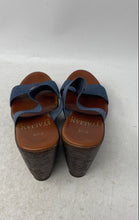 Load image into Gallery viewer, Italian Shoemakers Womens Brown Blue Slip-On Platform Sandals Size 7 1/2

