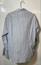 Load image into Gallery viewer, Hugo Boss Mens Light Blue Striped Fitted Long Sleeve Button-Up Shirt Size L
