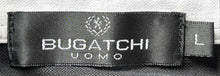 Load image into Gallery viewer, Bugatchi Uomo Mens Black Short Sleeve Collared Regular Fit Polo Shirt Size L
