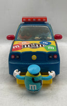 Load image into Gallery viewer, M&amp;M's Collectibles Police Car Yellow Blue Red Light Sound Dispenser Not Tested
