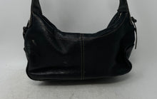 Load image into Gallery viewer, Fossil Womens Black Leather Card Holder Inner Pocket Zipper Medium Shoulder Bag
