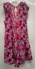 Load image into Gallery viewer, Express Womens Multicolor Floral Flutter Sleeve V-Neck One-Piece Romper Size M
