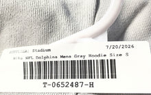 Load image into Gallery viewer, Nike Mens Gray Miami Dolphins Cotton Long Sleeve Pockets NFL Football Hoodie S
